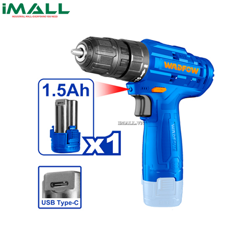 Máy khoan dùng pin Lithium-ion 12V (không gồm đầu sạc) Wadfow WCDS510