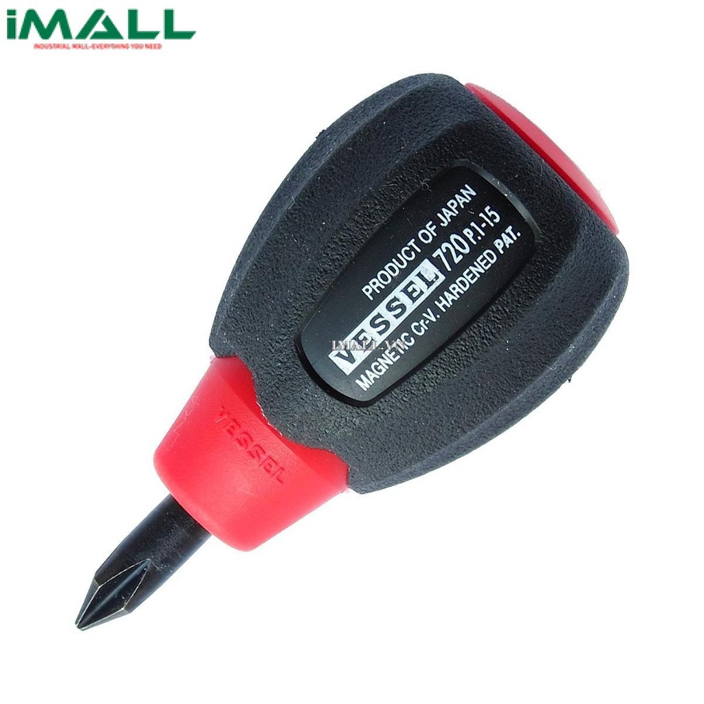 Tô vít 4 cạnh cán nhựa mềm Vessel 720 (No.1x15mm)