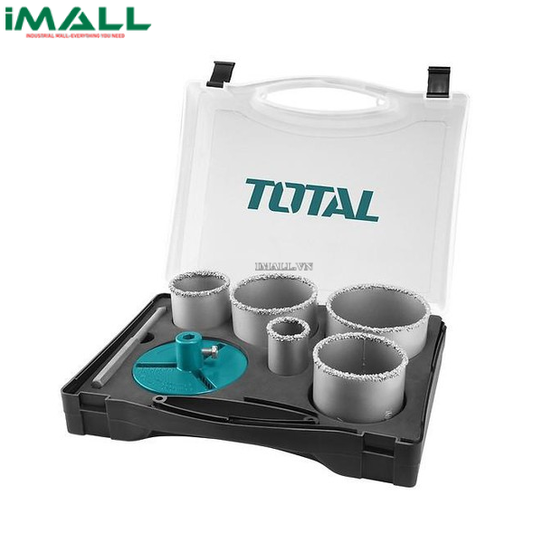 Bộ mũi khoét lỗ kiếng (cacbua) 7 chi tiết Total TACSH2071