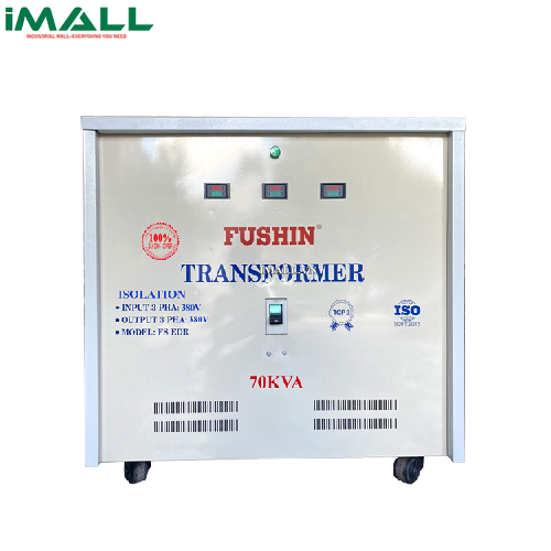 Biến áp 3P cách ly 380V/380V 60KVA-Dây Đồng Fushin S.IICC3P-60K(38/38)