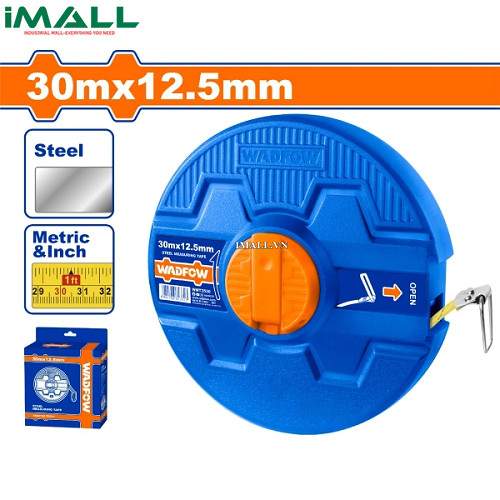 Thước kéo thép nền vàng 30x12.5mm Wadfow WMT3530