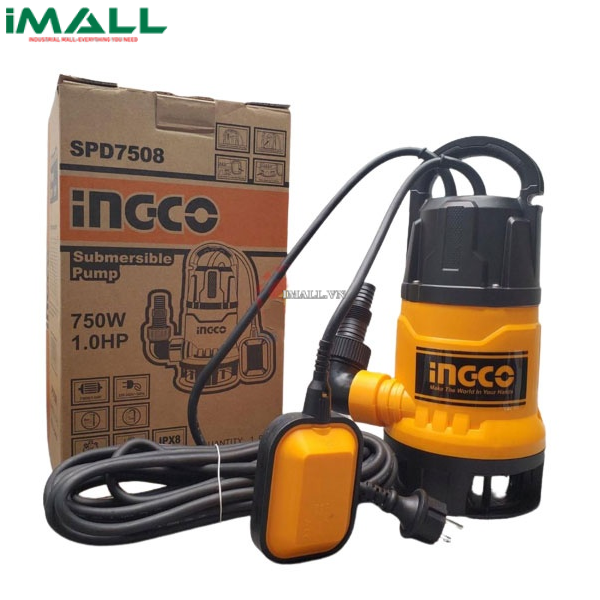 Máy bơm chìm nước thải Ingco SPD7508 (1HP, 750W)