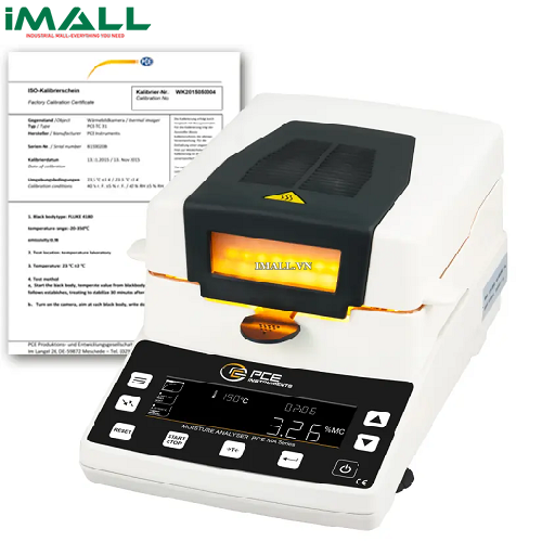 Cân phân tích ẩm (0,01~110 g, 10mg, 0~100%; kèm Certificate ISO) PCE MA 110-ICA