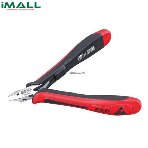 Kìm cắt ESD đầu nhỏ, nhon có rãnh  KS Tools 500.7082 (120 mm)