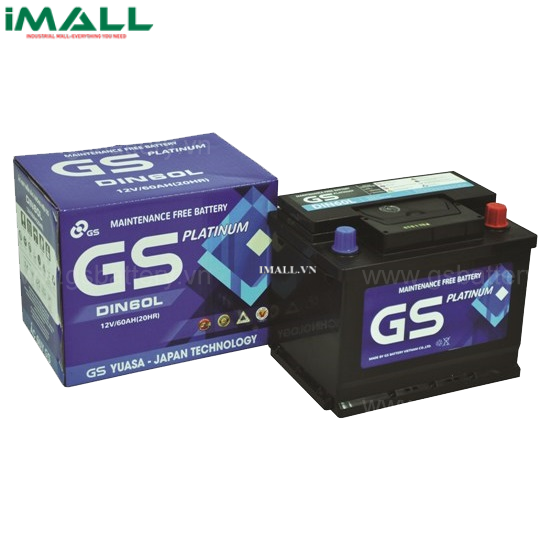 Bình ắc quy GS MF DIN60R/L (12V-60AH)
