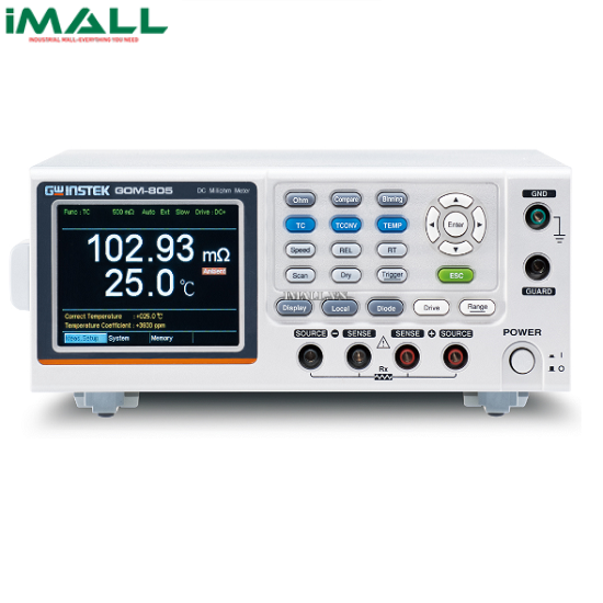 Đồng hồ đo milliohm GW INSTEK GOM-805 (1µΩ, 1A)