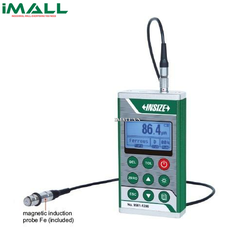 Máy đo chiều dày lớp sơn, phủ, mạ INSIZE 9501-1200 (0-1250µm, đầu đo từ tính)