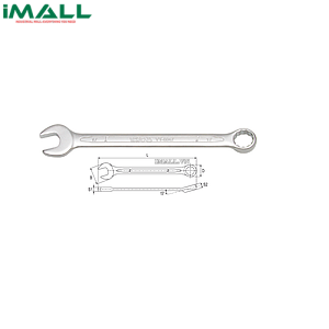 Cờ lê vòng miệng hệ mét Yato YT-0023 (23mm)