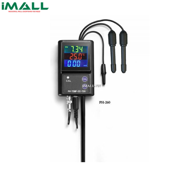 Bộ điều khiển đo pH/Temp/EC/TDS online HINOTEK PH-260 (0.00-14.00pH, 0.01pH)