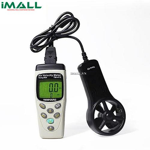Thiết bị đo nhiệt độ, độ ẩm, lưu lượng, tốc độ gió TENMARS TM-413 (0.4~45m/s, -20°C~60°C, 20~80%RH)