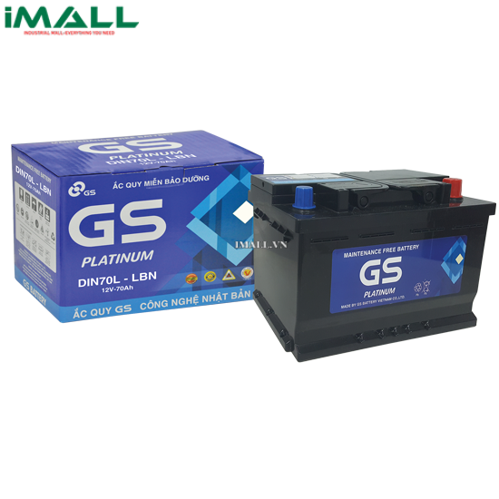 Bình ắc quy GS DIN70L-LBN (12V, 70AH)