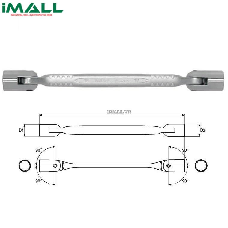 Cờ lê 2 đầu điếu Yato YT-4964 (14x15mm)