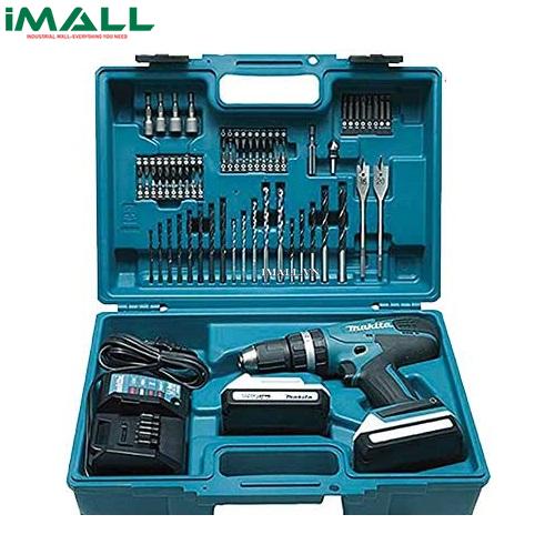Máy khoan vặn vít dùng pin Makita HP457DWE10 (Set phụ kiện) (18V)