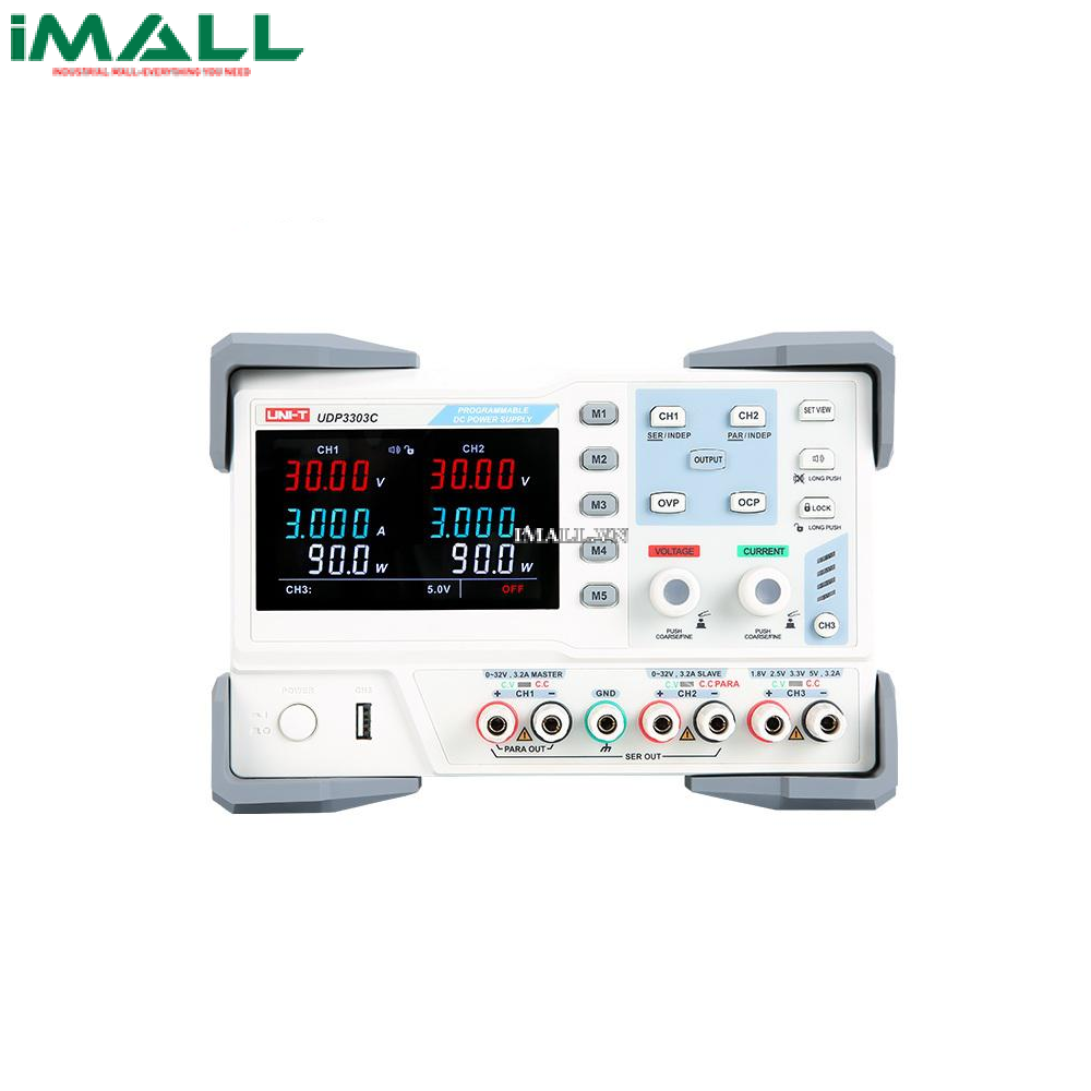 Nguồn DC tuyến tính UNI-T UDP3303C (2CH, 30V, 3A, 195W)