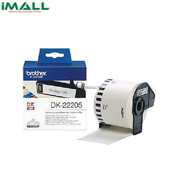 Cuộn giấy in nhãn Brother DK-22205 (62mm x 30.48m)