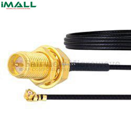 Cáp RP SMA Female Bulkhead- UMCX 2.5 Plug Fairview FMCA1018 (1.37mm Coax; 6 GHz )