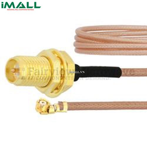 Cáp RP SMA Female Bulkhead- UMCX 2.5 Plug Fairview FMCA1019 (RG178 Coax; 6 GHz )