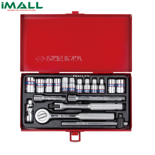 Bộ tuýp 18 chi tiết hệ mét Kingtony 2518MR01 (1/4")