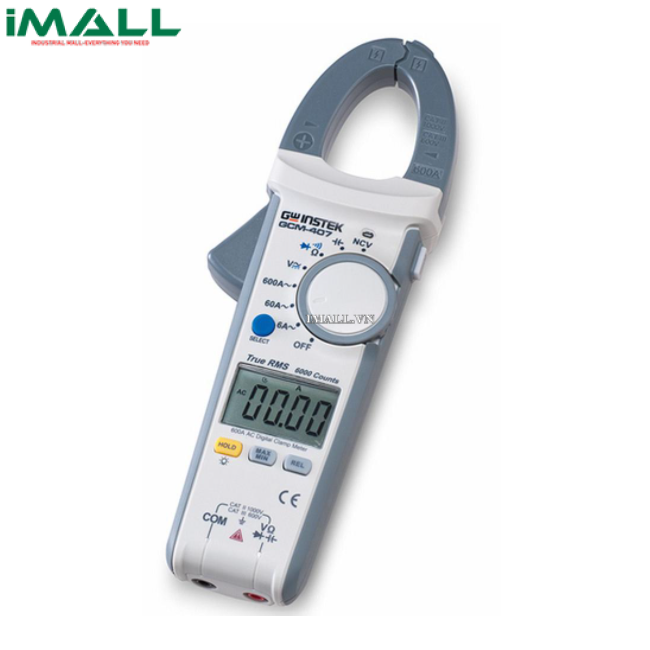 Ampe kìm AC GW INSTEK GCM-407 (600A, True RMS)