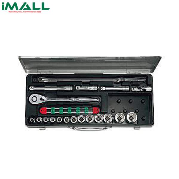 Bộ đầu khẩu vặn ốc KTC TB413 (1/2”, 19 chi tiết)