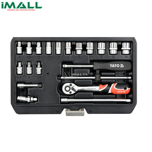 Bộ tuýp tay vặn 20 chi tiết Yato YT-14491 (1/4")