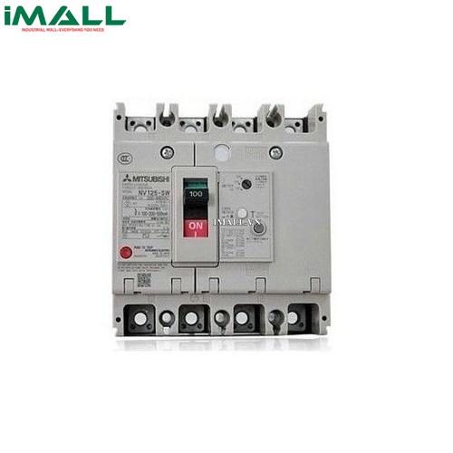 CB khối chống giật ELCB Mitsubishi NV125-HEV 4P 125A (75kA 1.2.500mA)