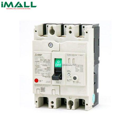 Cầu dao tự động chống giật (ELCB) Mitsubishi NV125-SV 3P 50A (30kA 1.2.500mA)