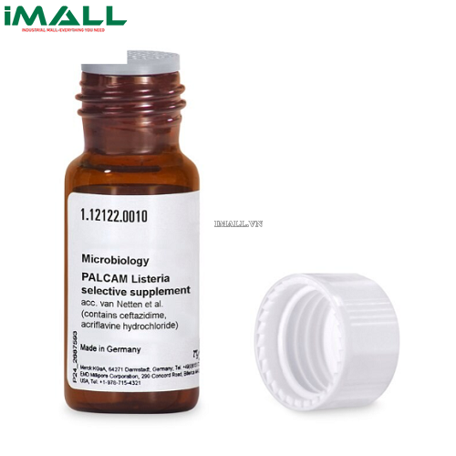 Hóa chất PALCAM Listeria Selective Supplement Acc (Hộp đựng 10 x 1 lọ) Merck 1121220010