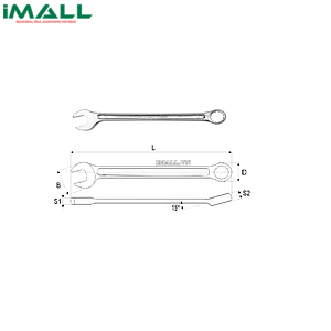 Cờ lê vòng miệng hệ mét Yato YT-5025 (32mm)