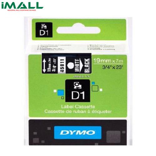 Tem nhãn D1 chữ trắng trên nền đen DYMO 63020720 (19mm x 7m)