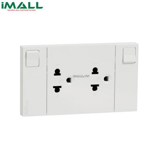 Ổ cắm đôi 3 chấu Schneider M3T_SIS_WE