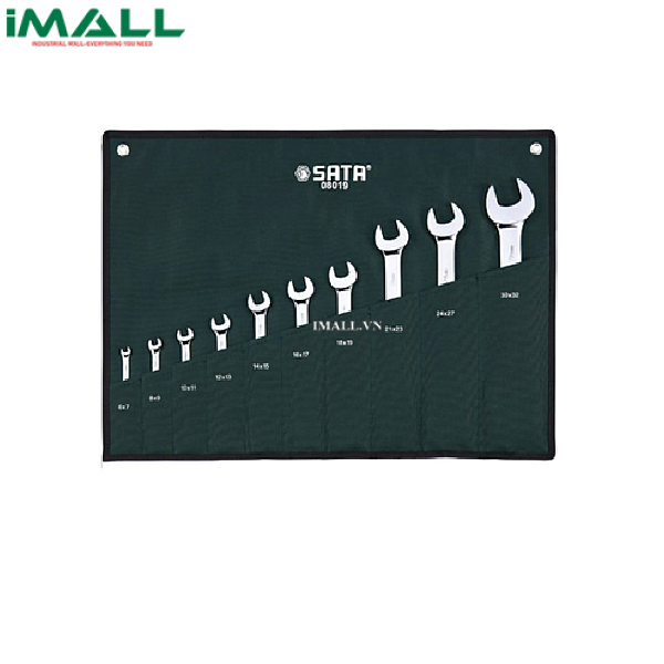 Bộ cờ lê hai đầu miệng 10 chi tiết (6~32mm) SATA 08019
