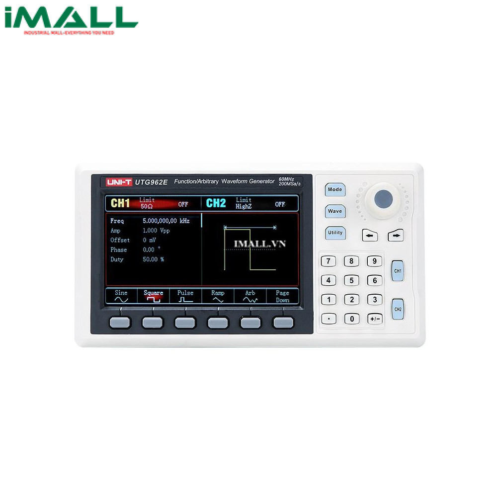 Máy phát xung UNI-T UTG962E (60MHz, 2 kênh, 200MS/s)