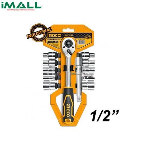 Bộ đầu tuýp 12 cái 1/2" INGCO HKTS12122 (10-24mm)