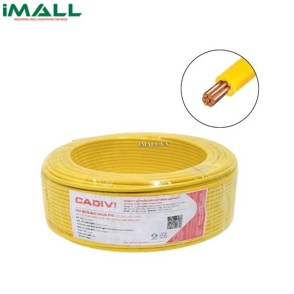 Dây cáp điện 1 lõi Cadivi CV-1.5 mm2 (Vàng) – 0.6/1KV