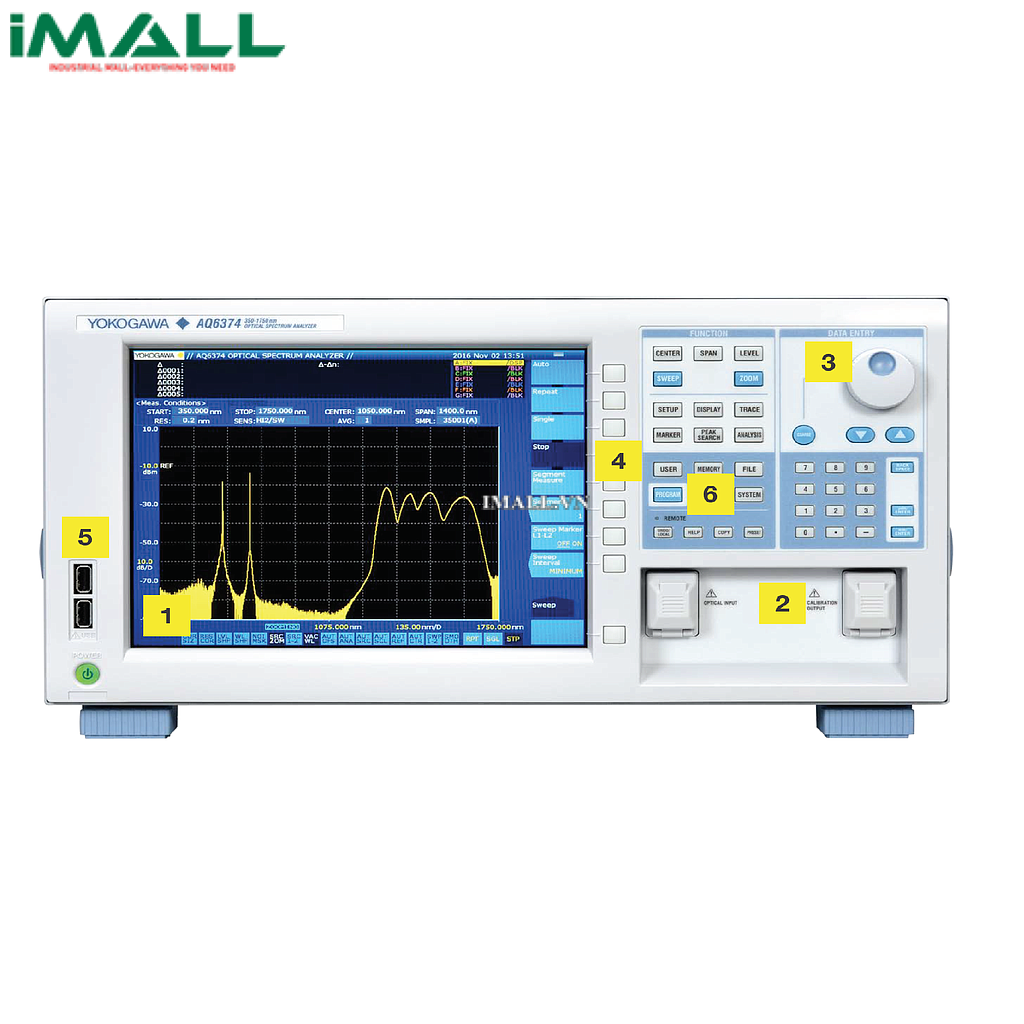 Máy phân tích quang phổ YOKOGAWA AQ6370D (600-1700nm)