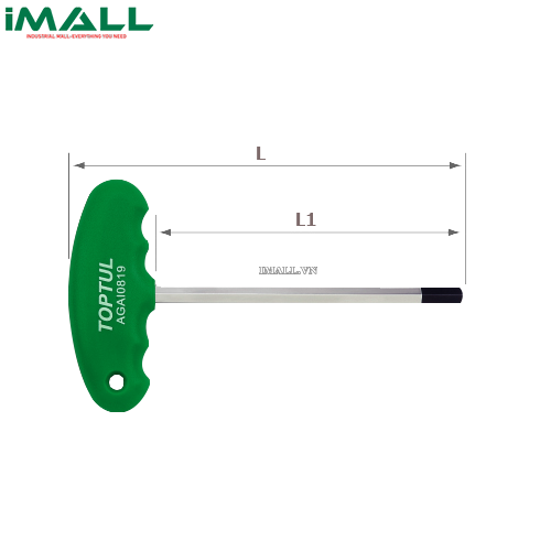 T lục giác có tay cầm nhựa 5/32" TOPTUL AHAI0519