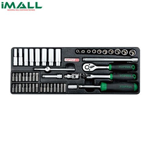 Bộ tuýp bông 1/4" 50 chi tiết Toptul GCAT5002