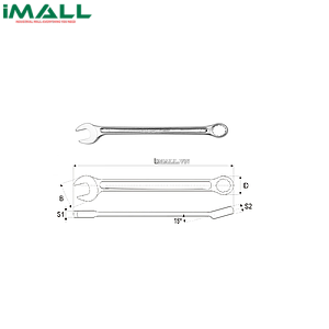 Cờ lê vòng miệng hệ mét Yato YT-5004 (10mm)