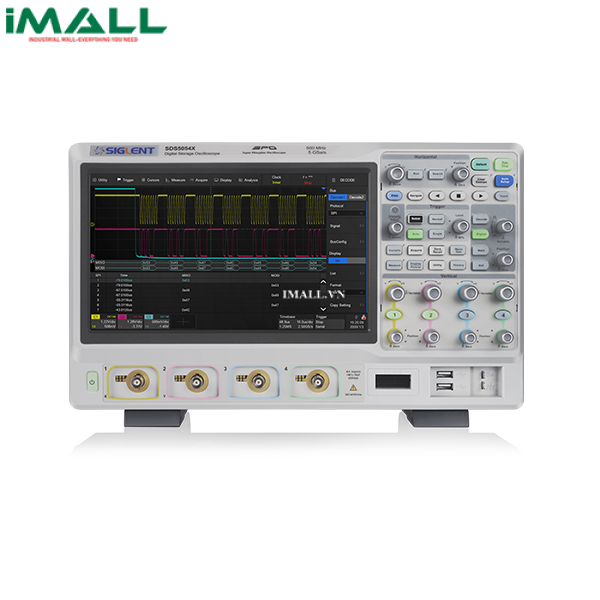 Máy hiện sóng số SIGLENT SDS5054X (500MHz, 4+EXT, 5GSa/s)