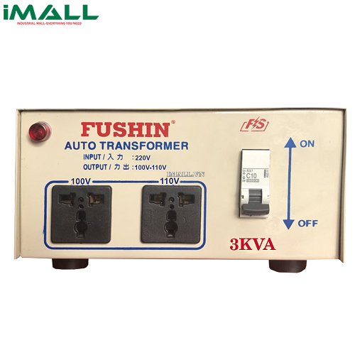 Biến áp cách ly 1P 220V/110V-220V 3KVA-Dây Đồng Fushin BCC1P-3K