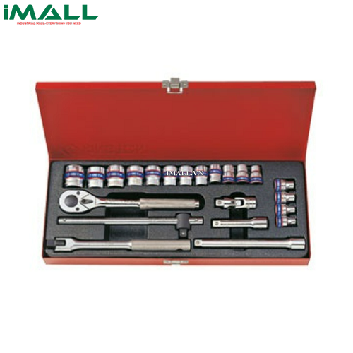Bộ tuýp 22 chi tiết hệ mét Kingtony 3523MR (3/8”)