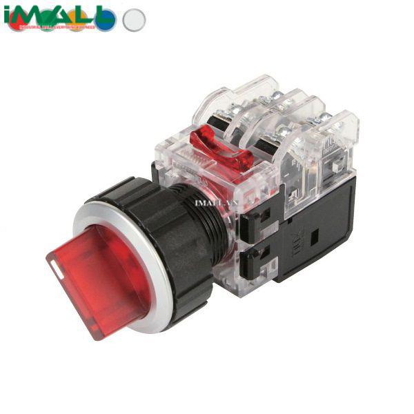 Công tắc 2 vị trí tự nhả Hanyoung nux MRT-A2R1D0R (30mm đèn Đỏ 12-24V)