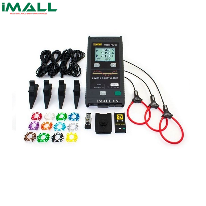 Bộ kit ghi dữ liệu, đo công suất, sóng hài Chauvin Arnoux PEL103 MA193