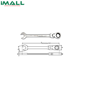 Cờ lê vòng miệng tự động lắc léo Yato YT-1676 (10mm)