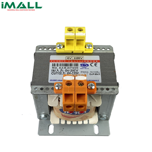 Biến áp cách ly 380V ra 110V-220V 50VA (0,3A) Fushin BTA2-1P-0.3A(38/22)