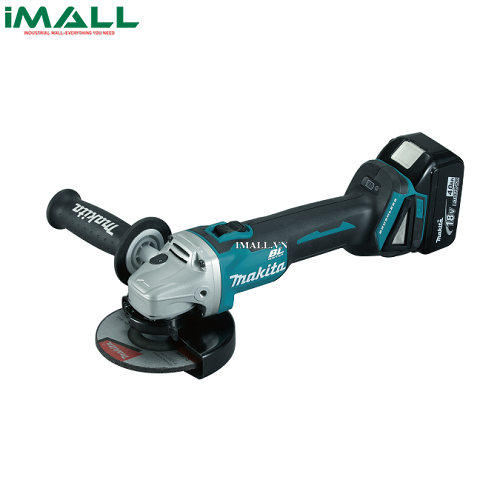 Máy mài góc dùng pin Makita DGA508RTE (125mm/công tắc bóp/BL) (18V)