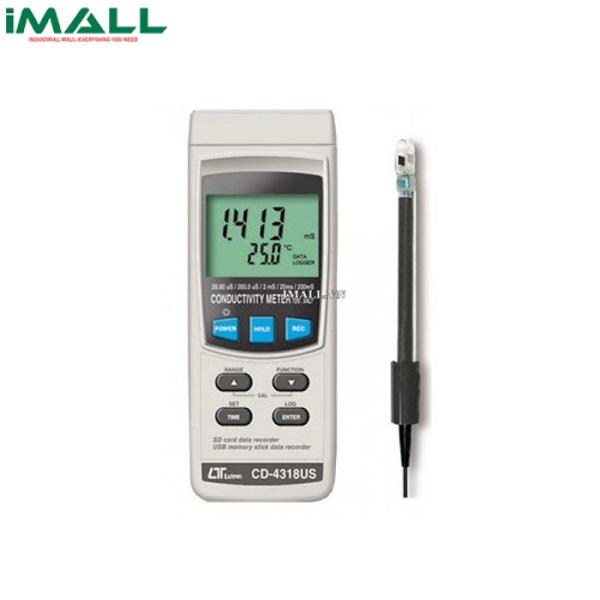 Máy đo độ dẫn điện, độ mặn, TDS Lutron CD-4318US (199.9 uS, 1.999 mS, 19.99 mS)