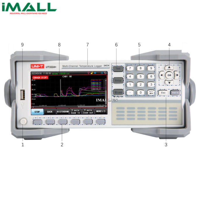 UNI-T UT3248+ Multi-channel Temperature Tester (-200~1800℃ ; 48CH)