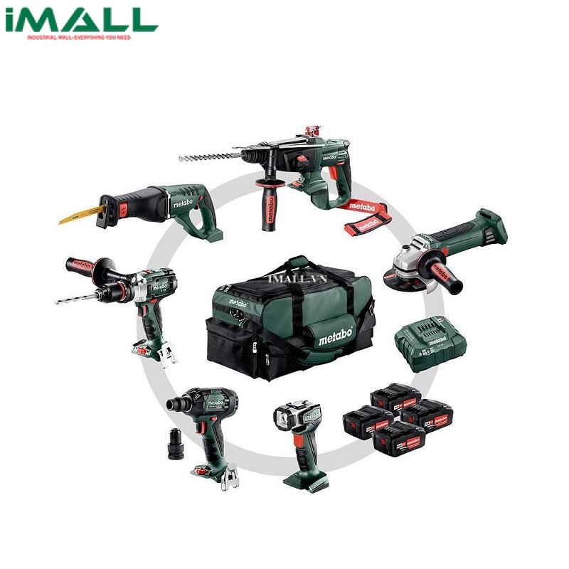 Bộ dụng cụ cầm tay chạy bằng pin METABO COMBO SET 6.1 (SB 18 LTX + KHA 18 LTX + W 18 LTX 125 QUICK + ASE 18 LTX + SSW 18 LTX 300 BL + ULA) 691008000